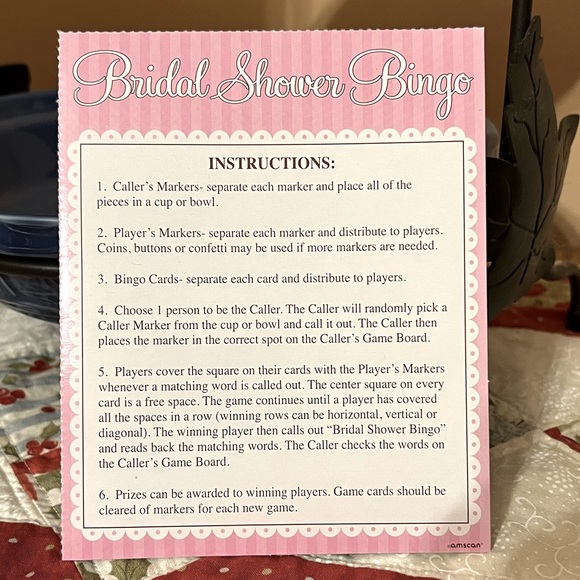 BRIDAL SHOWER GAME LOT (3) Games + Confetti 💗 - Picture 8 of 9